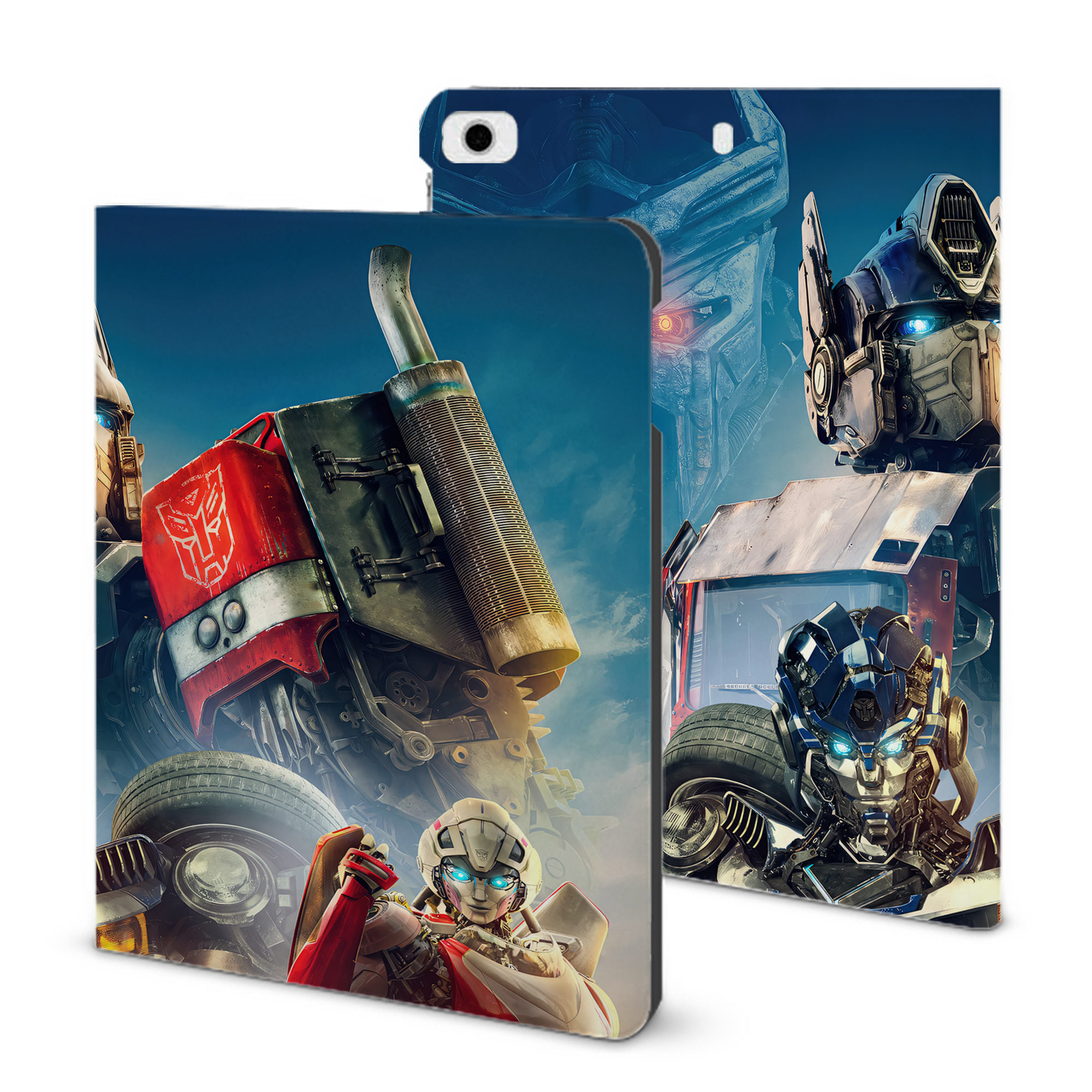 （画像用） Transformers トランスフォーマー IPad ケース ブック型 PUレザー TPU 耐衝撃 軽量 薄型 ペン収納なし 全面保護 IPad 各モデル対応